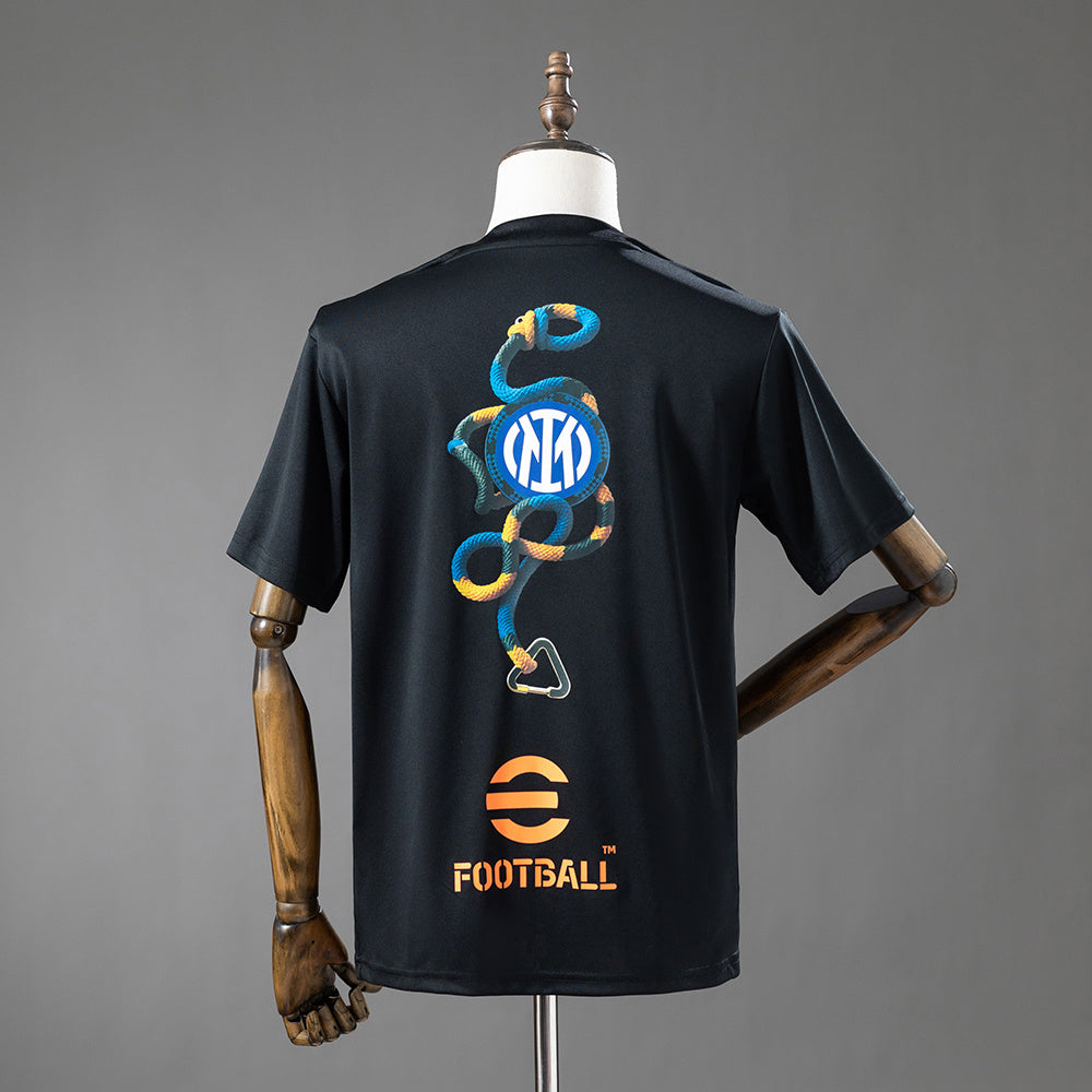 Camisa Inter Milan Pré-jogo Pré-jogo Preta 25/26