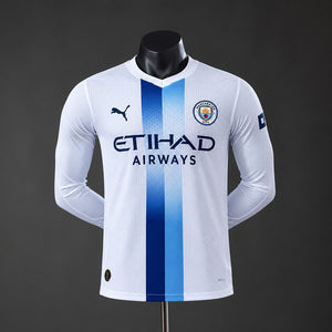 Camisa Manchester City Away Manga Longa Versão Jogador 26/27