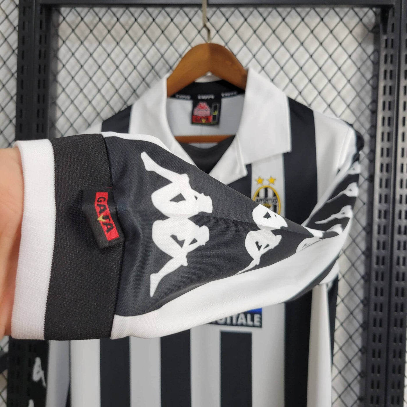 Camisa Juventus Retrô Manga Longa 1999