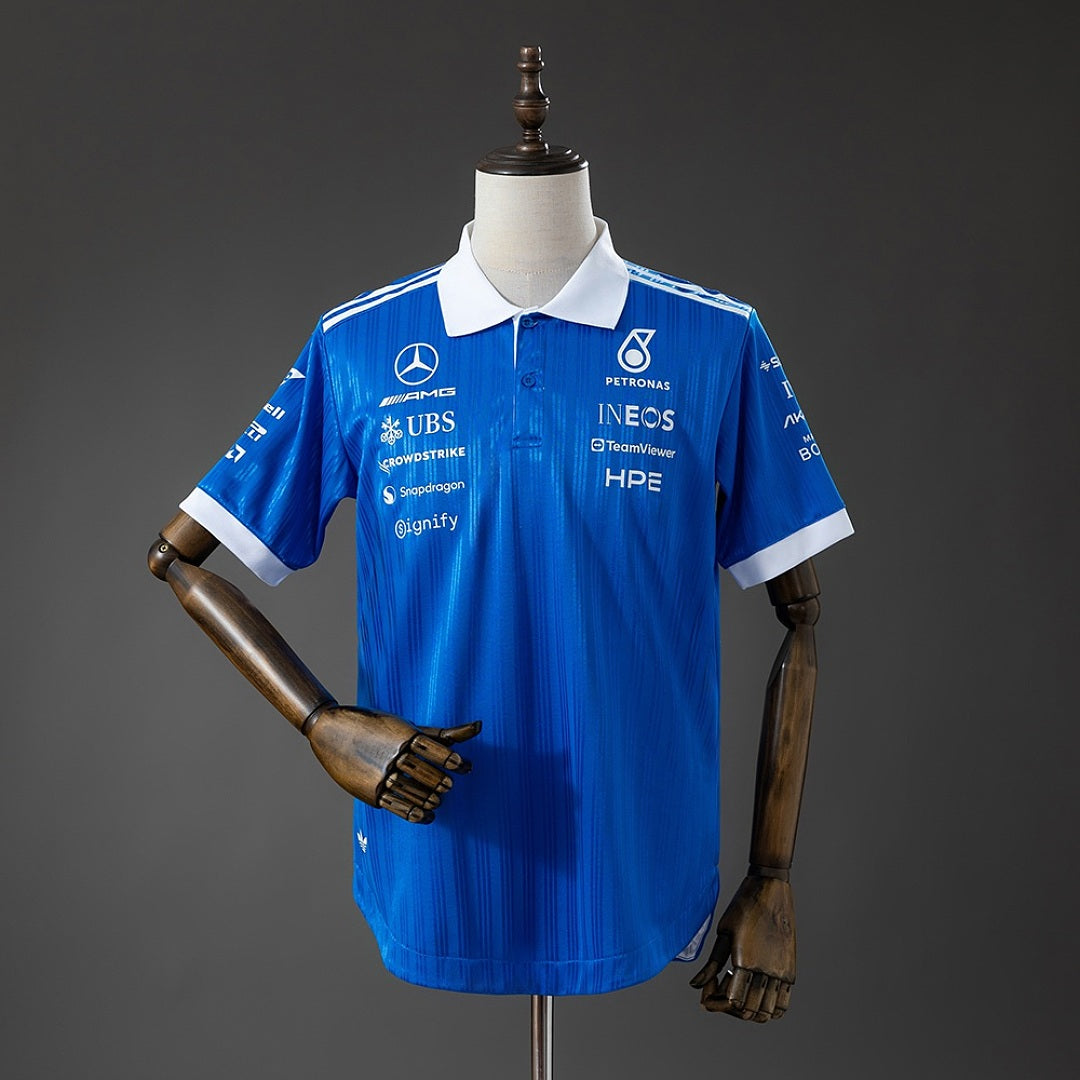 Camisa Mercedes Amg Petronas F1 Azul Polo 5xl 19 2026