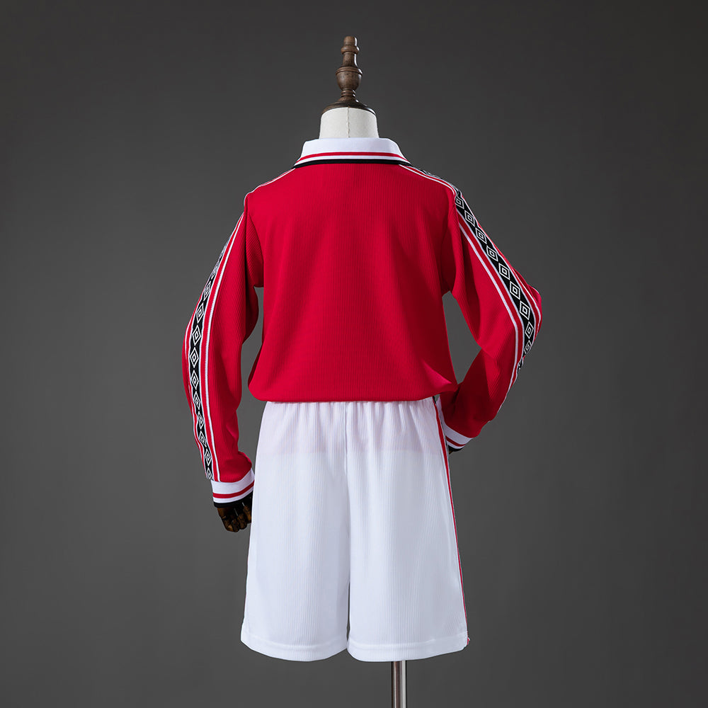 Kit Infantil Manchester United Manga Longa 98/99