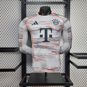 Camisa Bayern Munich Away Manga Longa Jogador 25/26