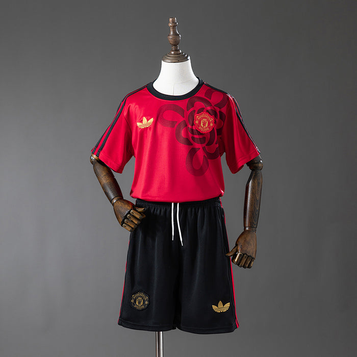 Kit Infantil Manchester United Vermelha 25/26