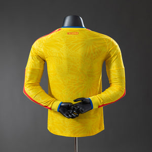 Camisa Colômbia Home Manga Longa Versão Jogador 2026