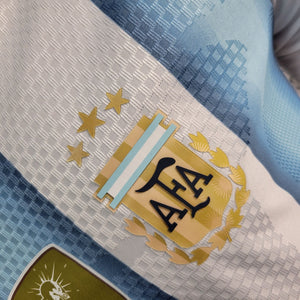 Camisa Argentina Home Manga Longa Jogador 2026