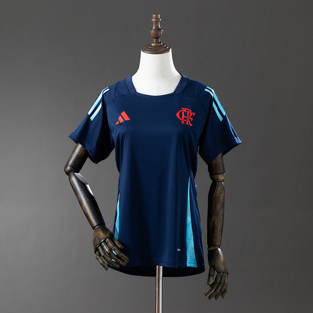 Camisa Flamengo Treino Azul Azul Marinho 25/26 Feminina