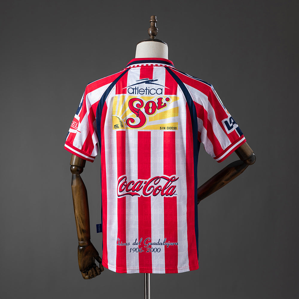 Camisa Chivas de Guadalajara Home Retrô Xxl9 99/00