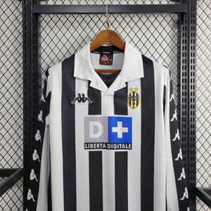 Camisa Juventus Retrô Manga Longa 1999