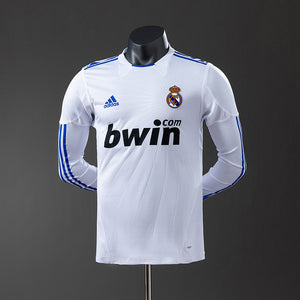 Camisa Real Madrid Retrô Manga Longa Versão Jogador 10/11