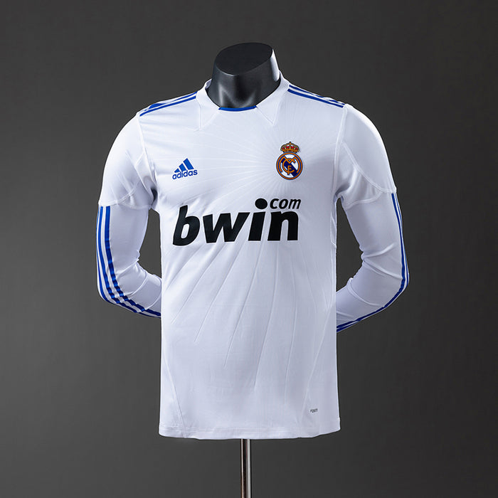 Camisa Real Madrid Retrô Manga Longa Versão Jogador 10/11