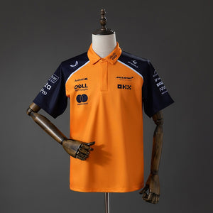 Camisa Mclaren F1 Team Orange And Preta Polo 4xl8 2025
