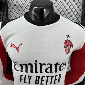 Camisa AC Milan Away Manga Longa Jogador 25/26