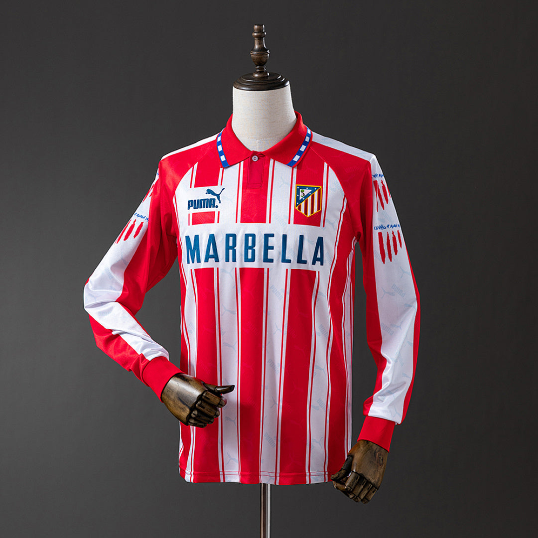 Camisa Atlético Madrid Retrô Manga Longa 94/95