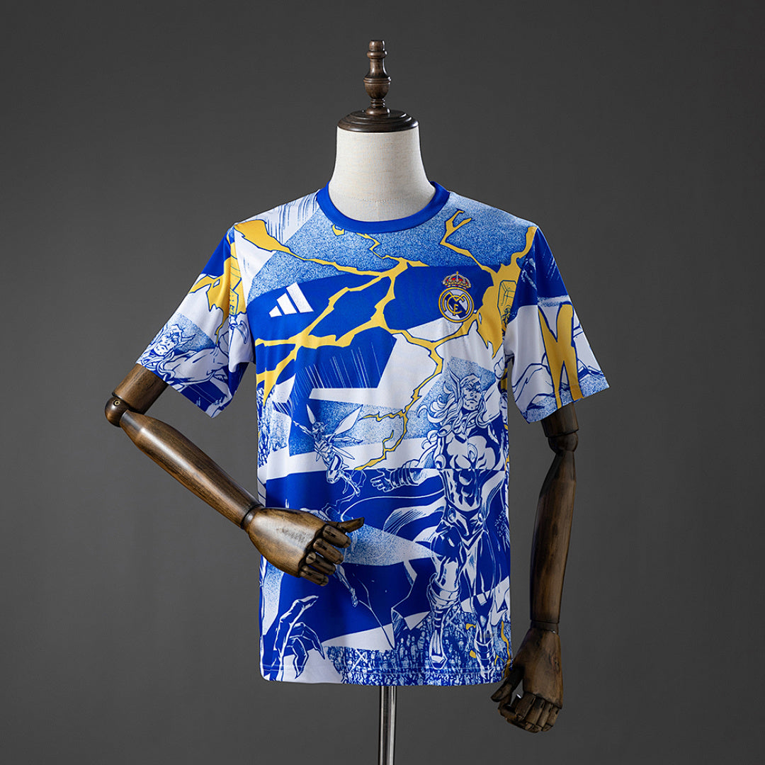 Camisa Real Madrid Pré-jogo Pré-jogo Azul 25/26