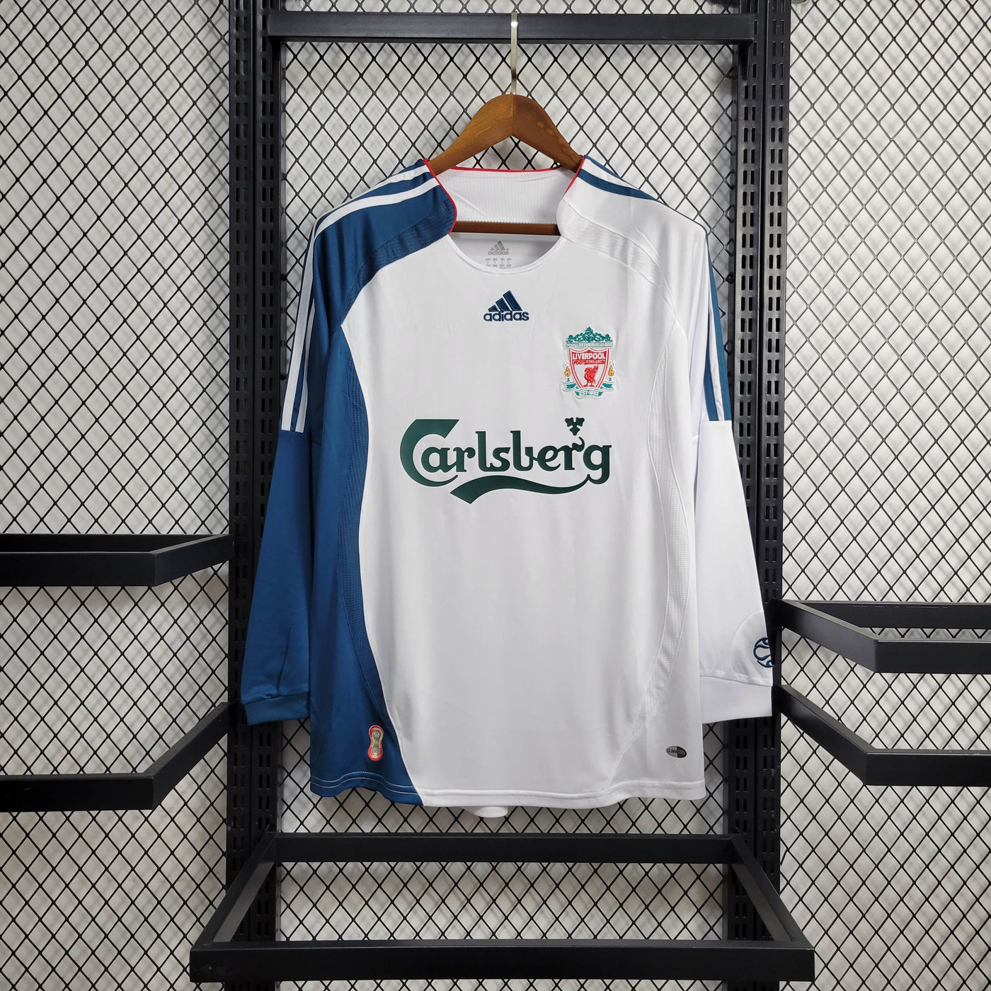 Camisa Liverpool Retrô Manga Longa 06/07