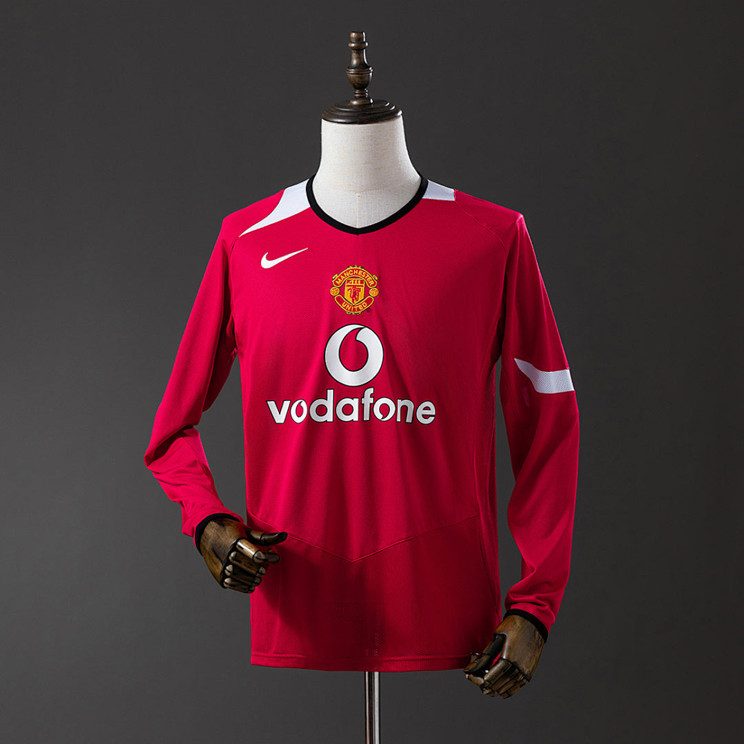 Camisa Manchester United Retrô Manga Longa 04/06