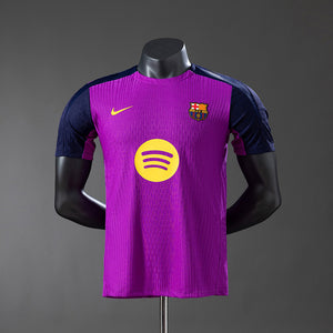 Camisa Barcelona Pré-jogo Pré-jogo Roxa Versão Jogador 25/26