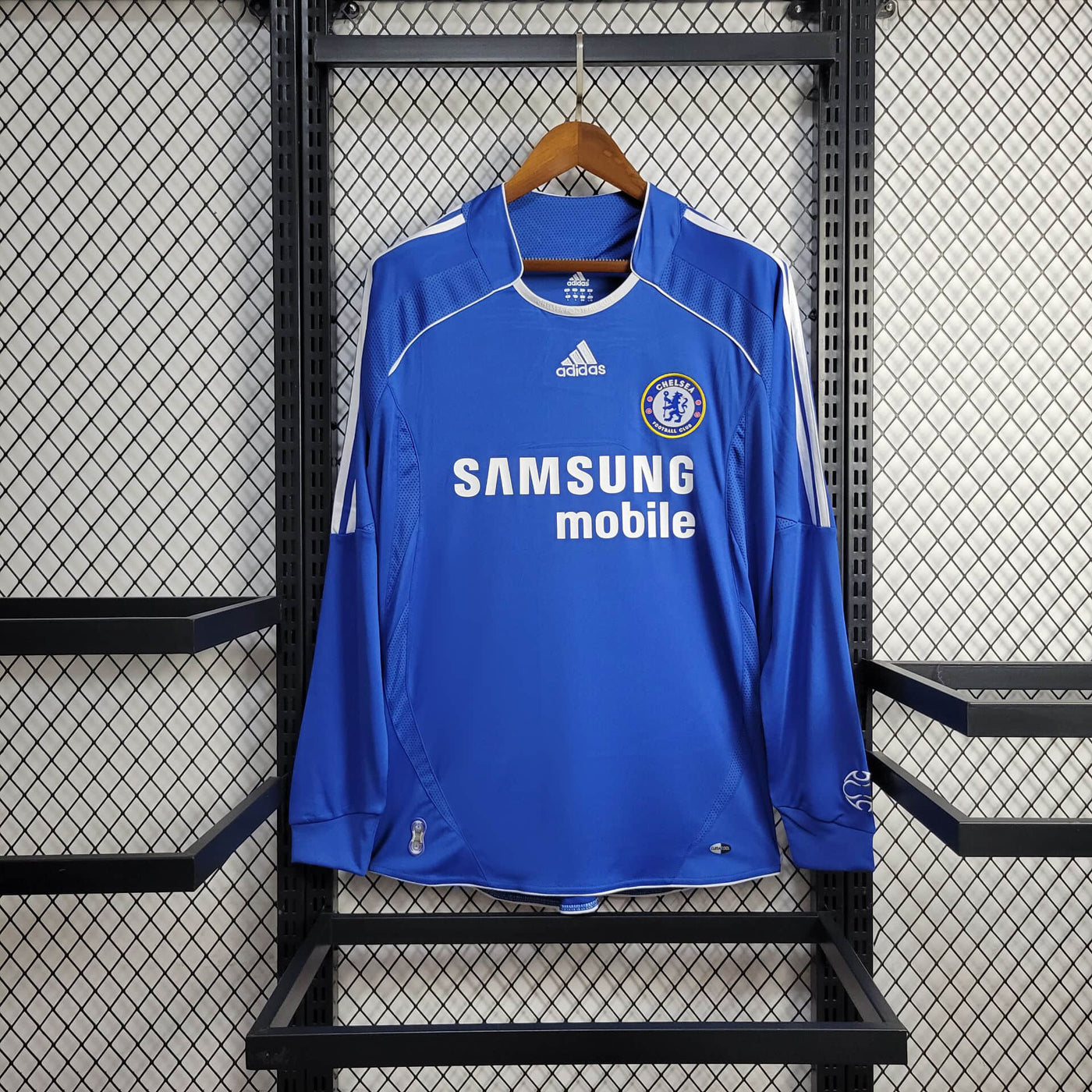 Camisa Chelsea Retrô Manga Longa 06/07