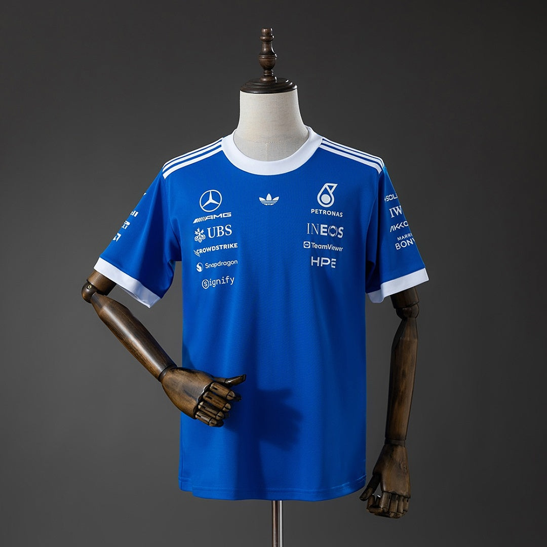 Camisa Adidas X Mercedes Amg Petronas F1 Team Azul Wonder T 5xl8