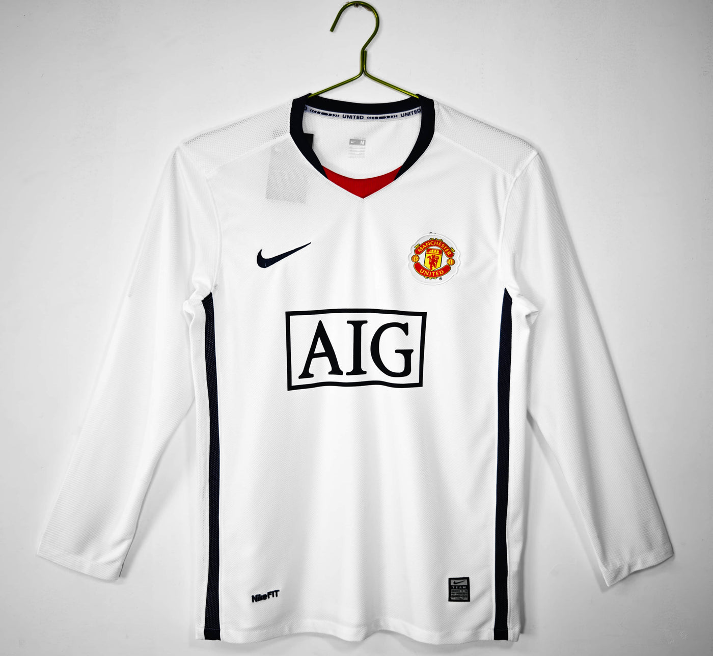 Camisa Manchester United Retrô Manga Longa 08/09