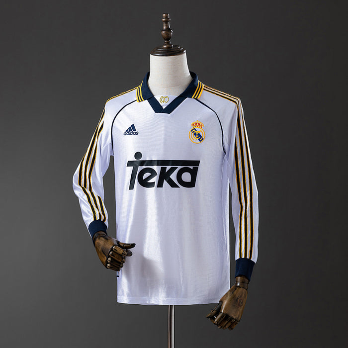 Camisa Real Madrid Retrô Manga Longa 98/00
