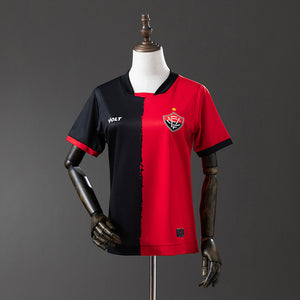 Camisa Vitória Vermelha Preta 25/26 Feminina