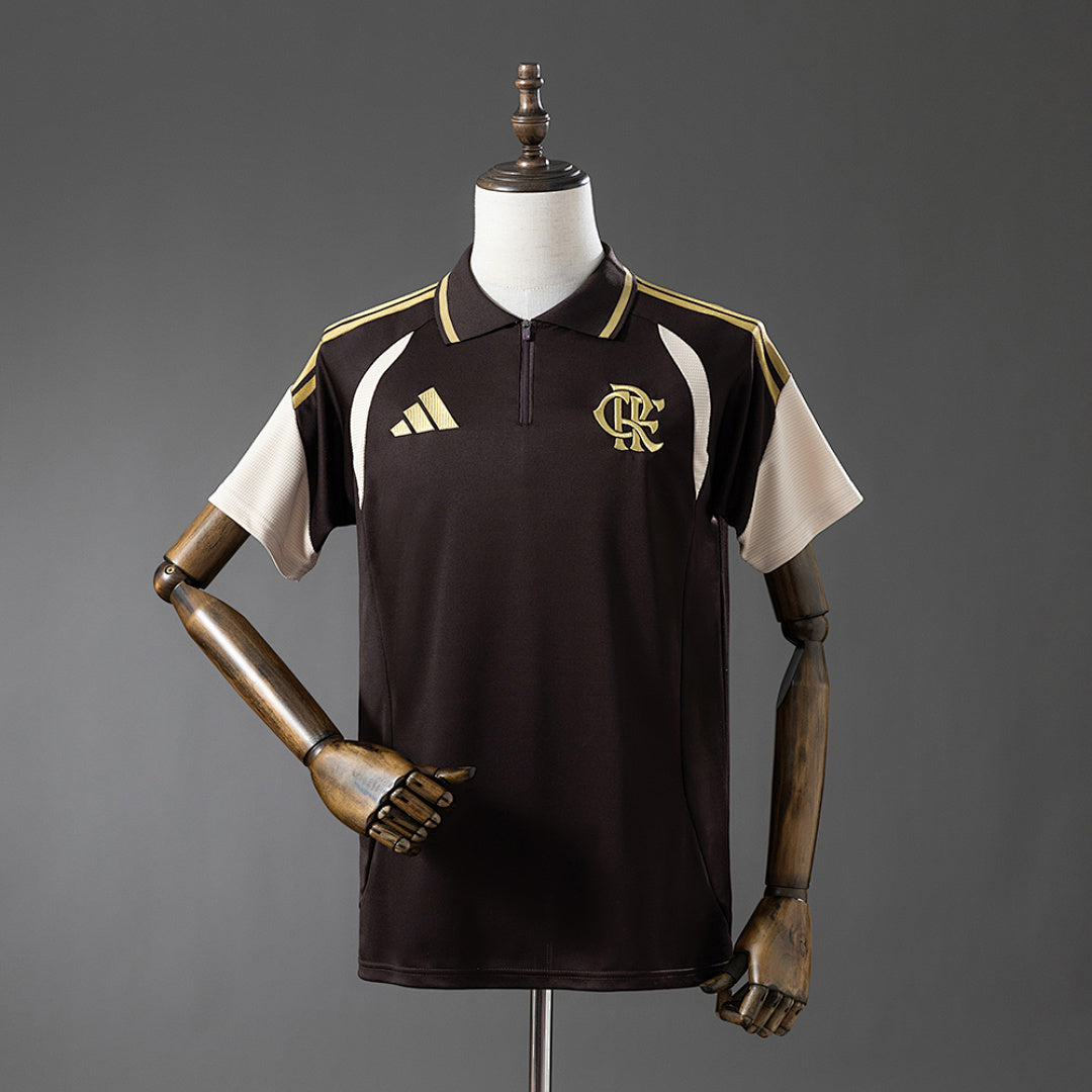 Camisa Flamengo Treino Polo Marrom 26/27