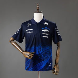 Camisa New Era Atlassian Williams F1 Preta And Azul Polo 4xl7 2026