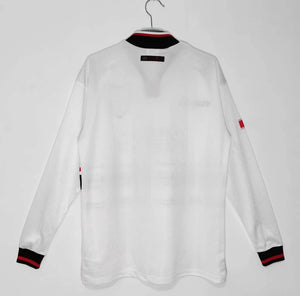 Camisa Manchester United Retrô Manga Longa 1998