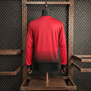 Camisa Manchester United Retrô Manga Longa 18/19