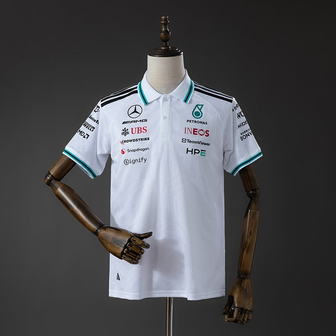 Camisa Mercedes Amg Petronas F1 Branca Polo 5xl8 2026