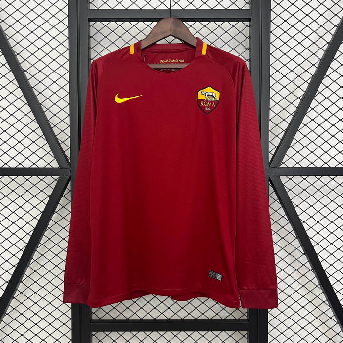 Camisa Roma Retrô Manga Longa 17/18