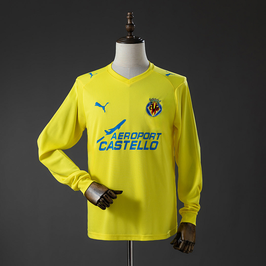 Camisa Villarreal Retrô Manga Longa 08/09