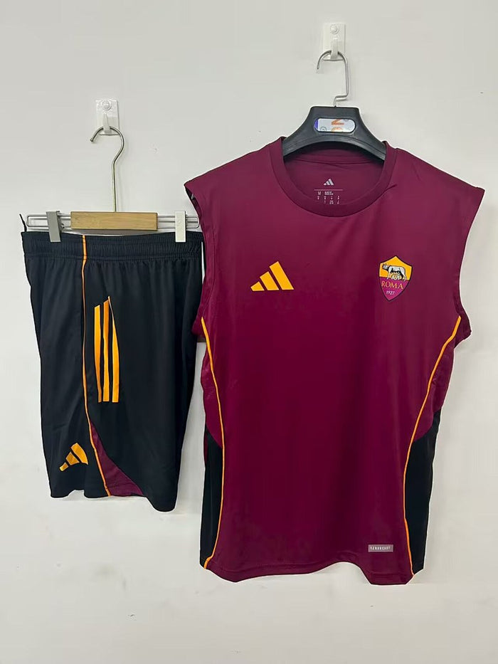 Camisa Roma Treino Vermelha 25/26