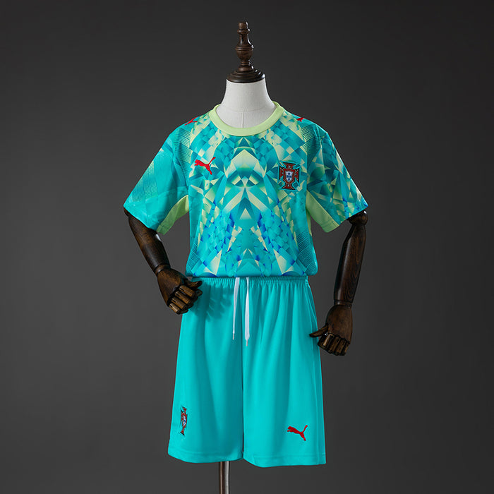 Kit Infantil Portugal Verde Goleiro 2026