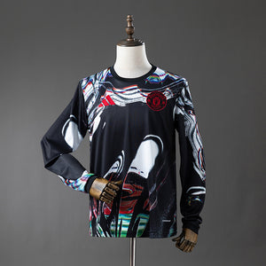 Camisa Manchester United Pré-jogo Manga Longa 25/26