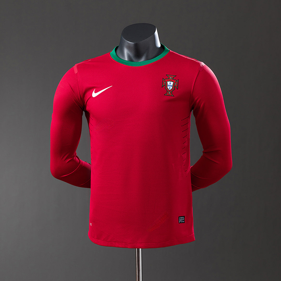 Camisa Portugal Retrô Manga Longa Versão Jogador 2012