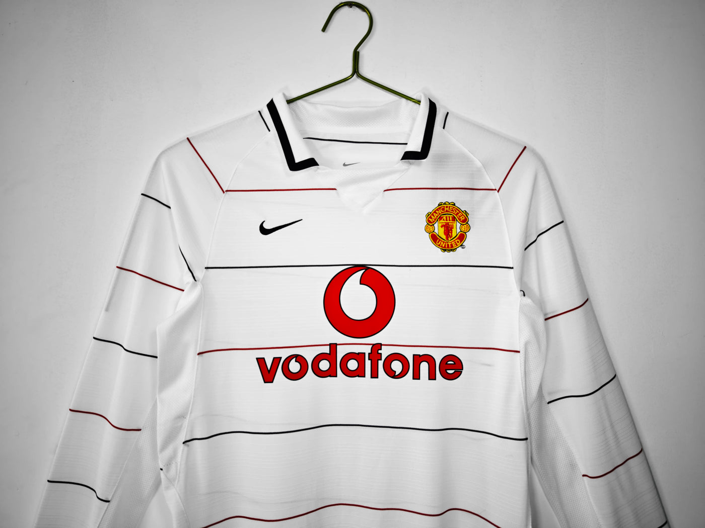 Camisa Manchester United Retrô Manga Longa 03/04
