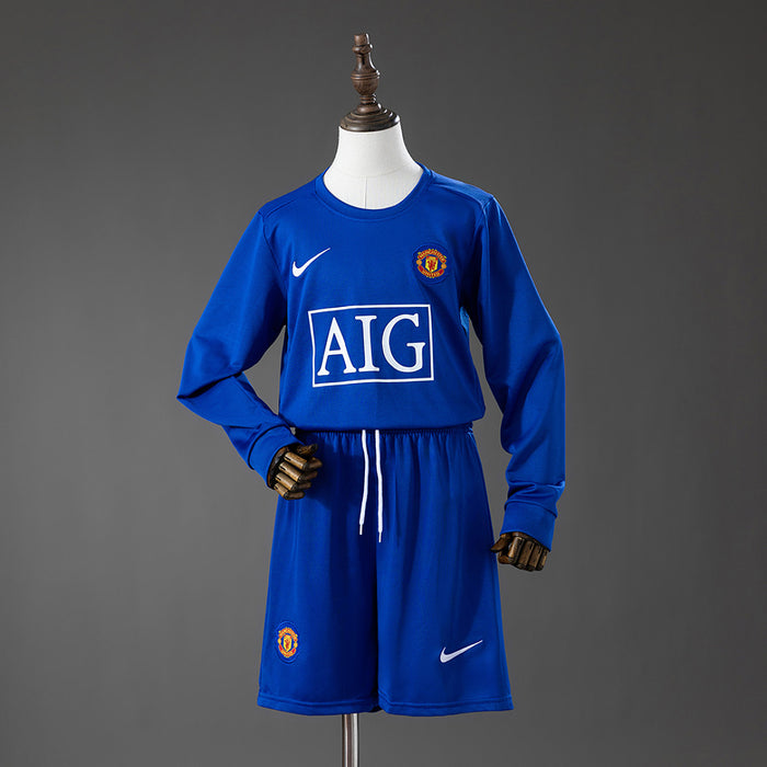 Kit Infantil Manchester United Manga Longa 08/09