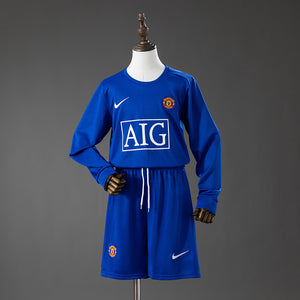 Kit Infantil Manchester United Manga Longa 08/09