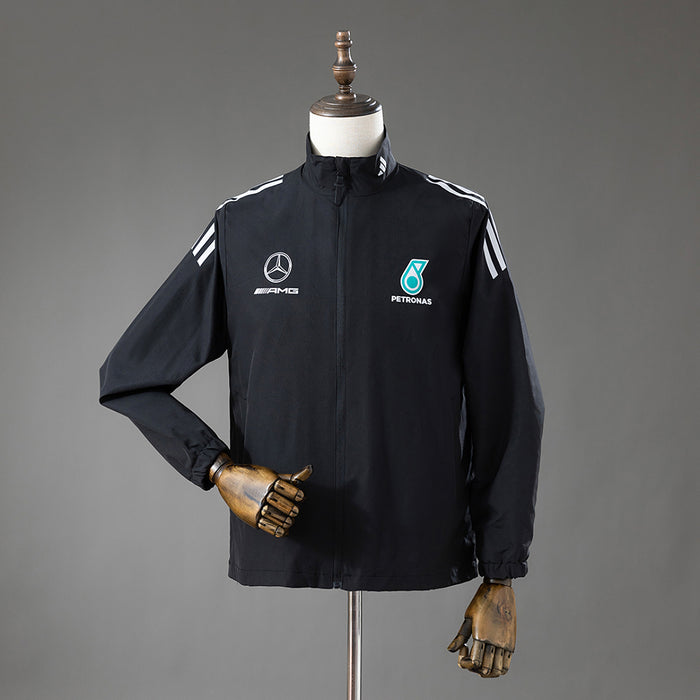 Camisa Mercedes Amg Petronas F1 Corta Vento Amarela 3xl8