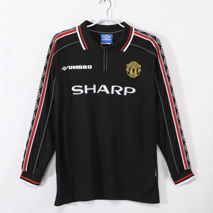 Camisa Manchester United Retrô Manga Longa 98/99
