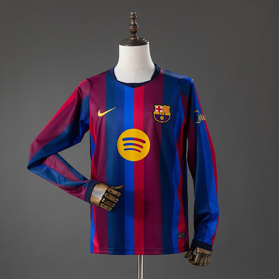 Camisa Barcelona Home Manga Longa 26/27