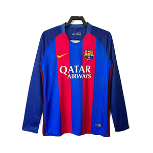 Camisa Barcelona Retrô Manga Longa 16/17