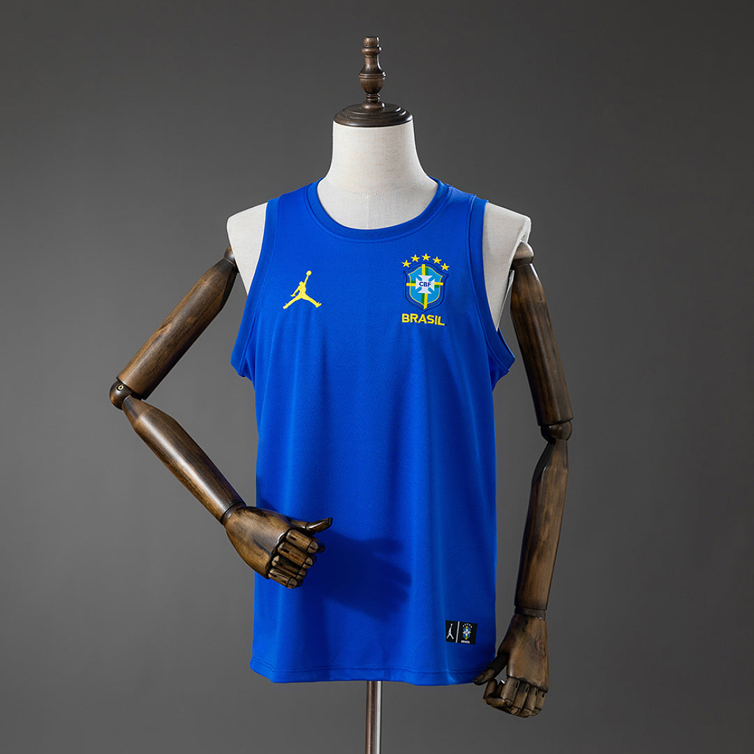 Camisa Brasil Treino Colete Azul 2026