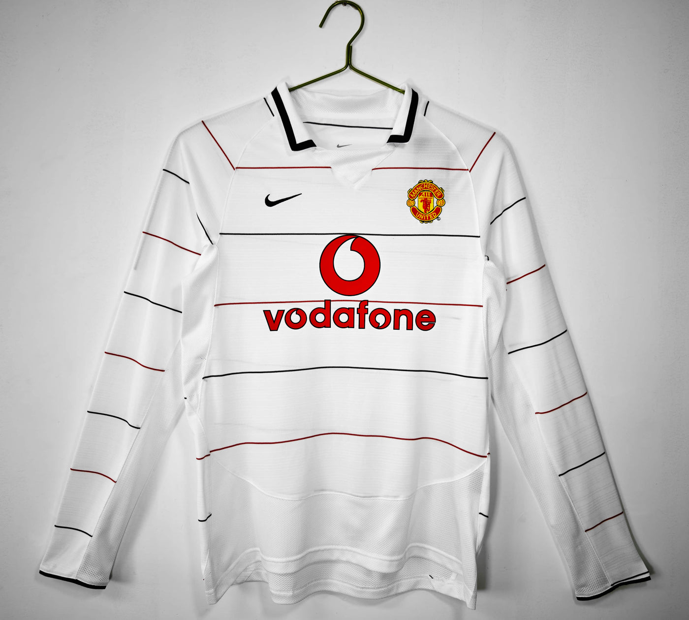 Camisa Manchester United Retrô Manga Longa 03/04