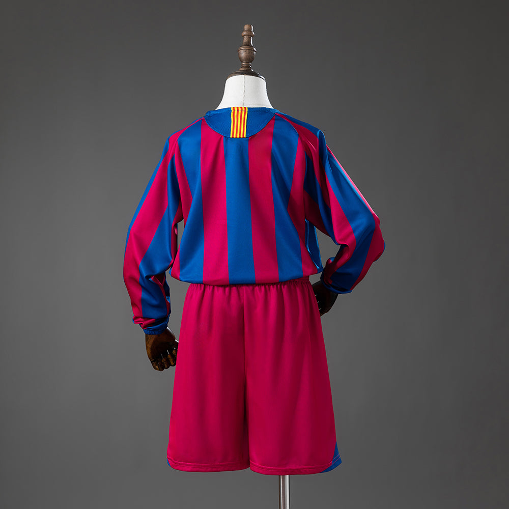 Kit Infantil Barcelona Manga Longa 05/06