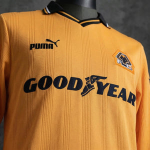 Camisa Wolverhampton Wanderers Retrô Manga Longa 98/99