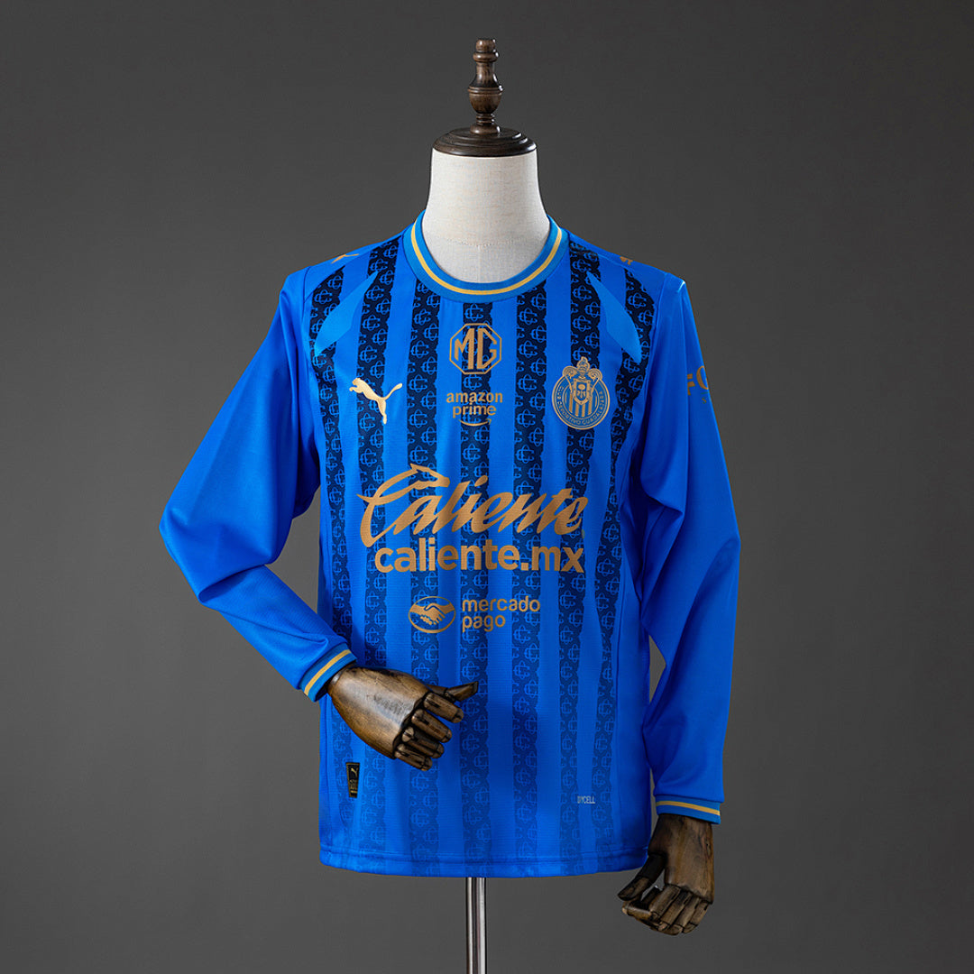 Camisa Chivas de Guadalajara Third Manga Longa 4xl10 26/27