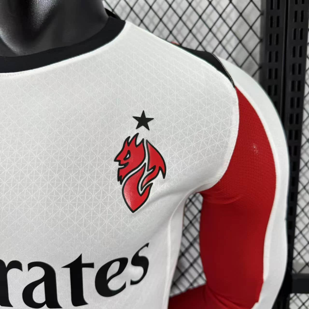Camisa AC Milan Away Manga Longa Jogador 25/26